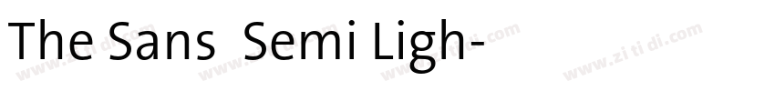 The Sans  Semi Ligh字体转换